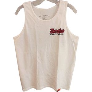 TAMBA SURF COMPANY | Homegrown Kauai Hawaii White Cotton Tank | Med/Unisex NWT
